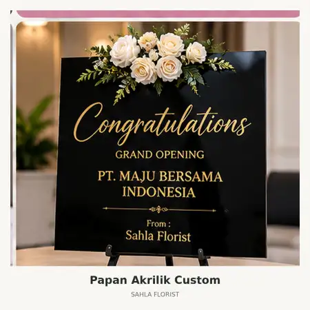 Papan Bunga Akrilik Bangka Selatan
